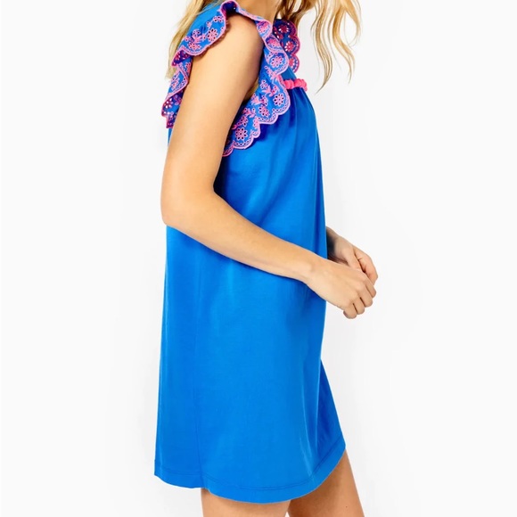 NWT Lilly Pulitzer Small Ave Dress with Pom Pom Detail - Picture 8 of 11
